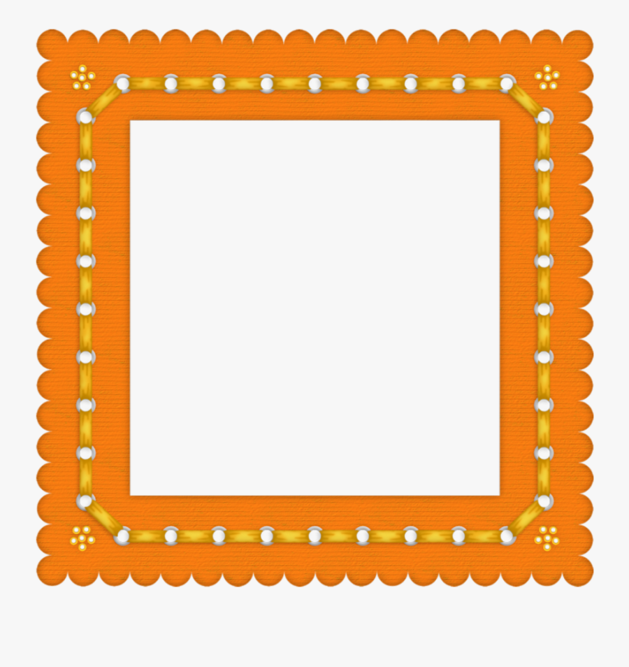 Transparent Png Orange Frame Border Png, Transparent Clipart