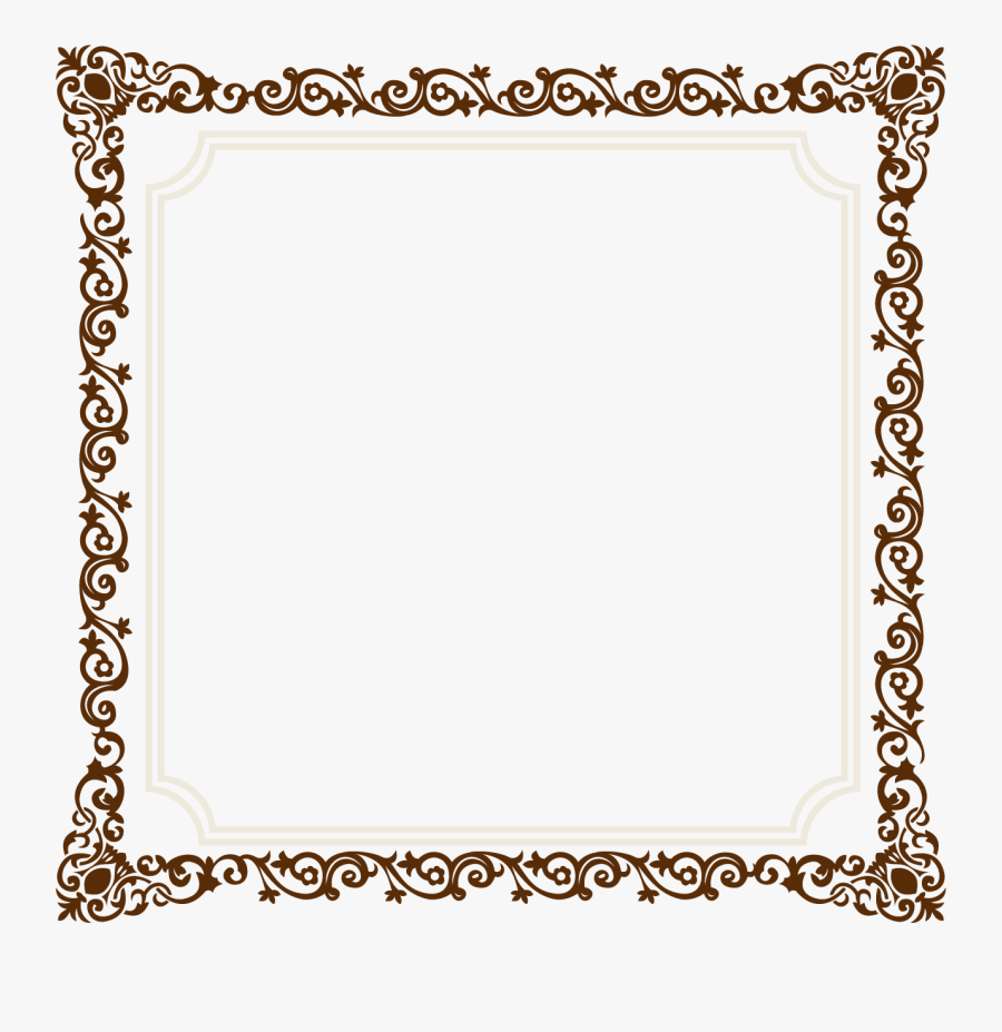 Transparent Pictureframe Clipart - Frame Vector Vintage Border, Transparent Clipart