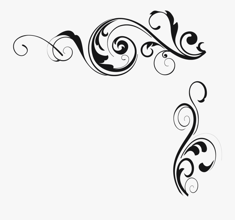 Corner Flourish Png , Free Transparent Clipart - ClipartKey