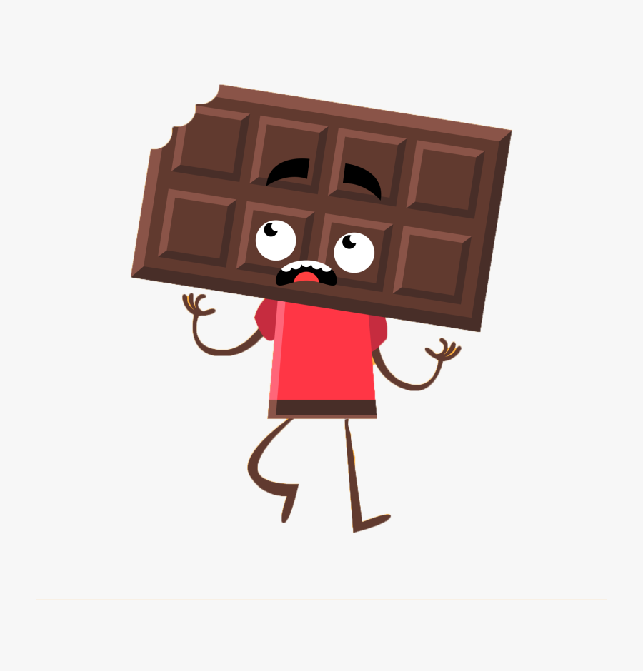 Clip Art Bar Twix Bitten Transprent - Chocolate Bar Png Cartoon, Transparent Clipart