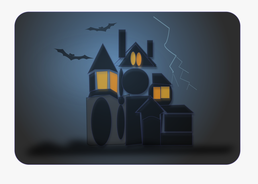 Computer Wallpaper,haunted House,ghost - Animated Scary House Png, Transparent Clipart