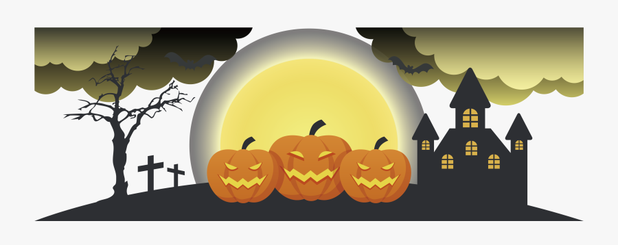 Halloween Banner Pumpkin - Halloween Banner Clipart, Transparent Clipart