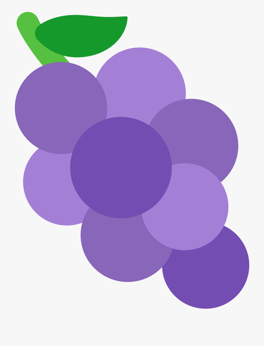 Purple Grapes Cliparts 14, Buy Clip Art - Grape Png Emoji, Transparent Clipart