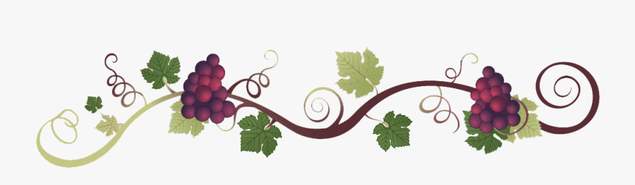 Romano S Italian Restaurant - Grape Vine Wine Border Clipart Transparent, Transparent Clipart