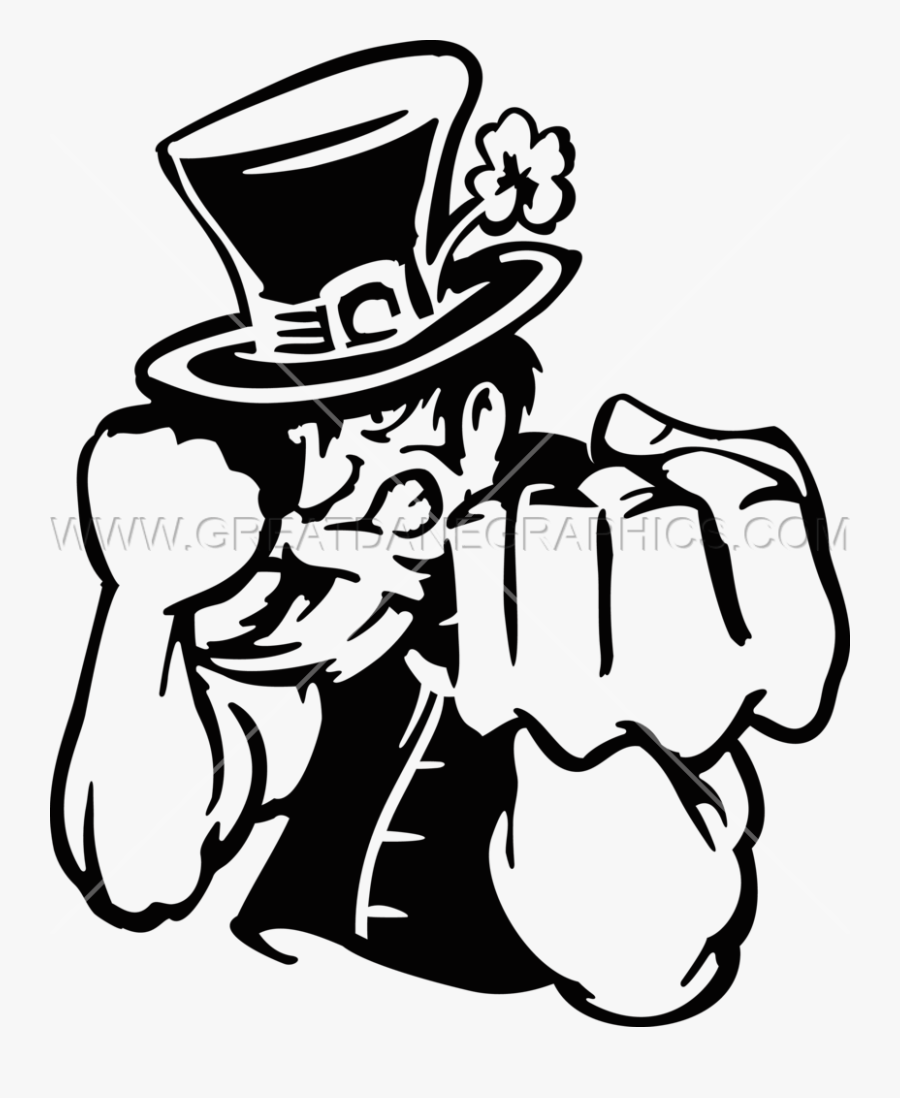 Fighting Man Production Ready - Fighting Irish Man Logo, Transparent Clipart