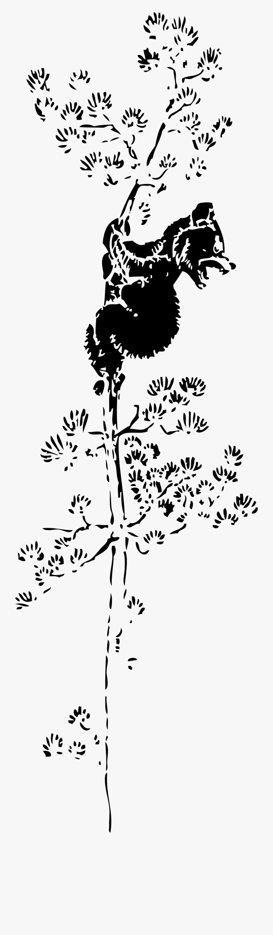 Bear Cub Up A Tree Black White Line Art 555px - Cat On Tree Cartoon Black And White, Transparent Clipart