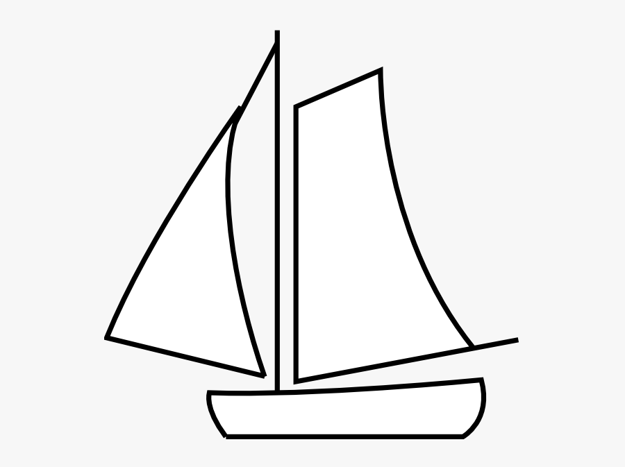 Graphic Transparent Sailing Boat Clip Art At Clker - White Sailing Boat ...