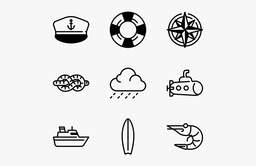 Nauticons - Sailboat Icon, Transparent Clipart