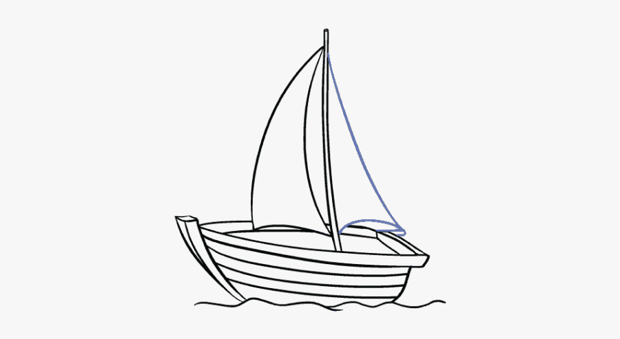 Boat Drawing, Transparent Clipart