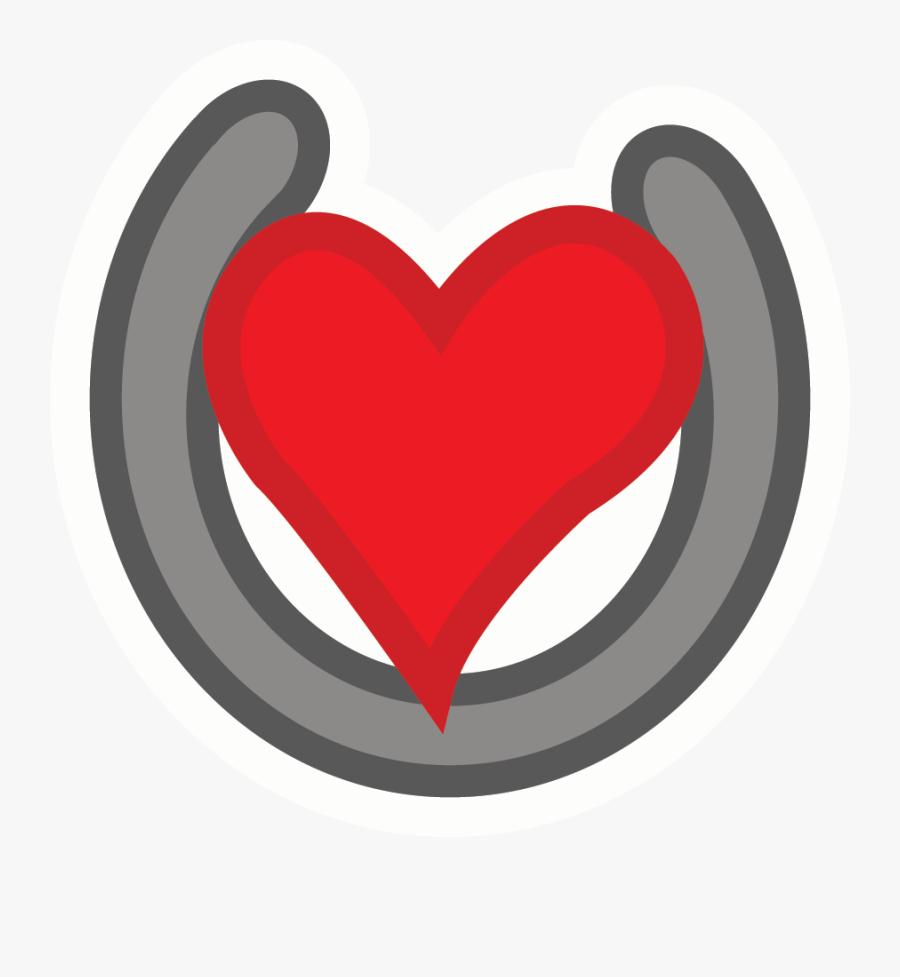 Horseshoe Heart Clipart - Heart Horseshoe Clipart, Transparent Clipart
