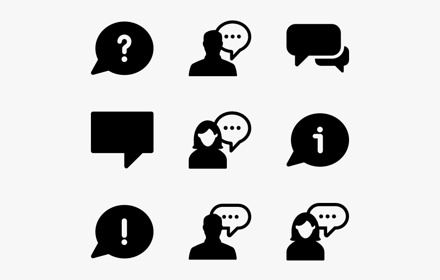 Clipart Talk Icons Free, Transparent Clipart