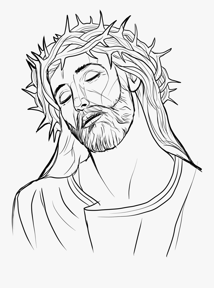 #cross #jesus #christianity #christian #god #symbol - Jesus With Crown Of Thorns Clipart, Transparent Clipart