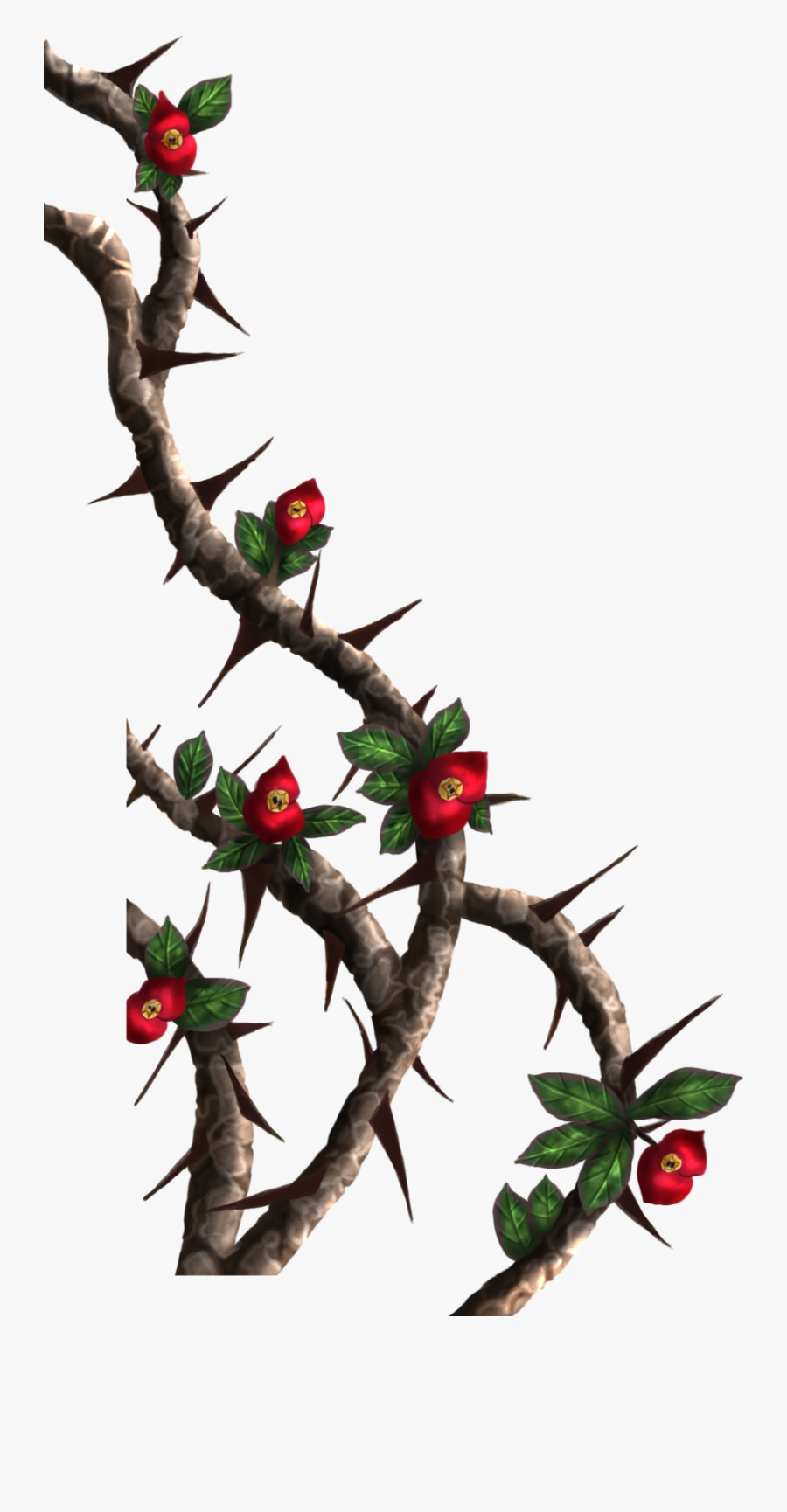 Espinas Thorns Freetoedit - Roses With Thorns Png, Transparent Clipart