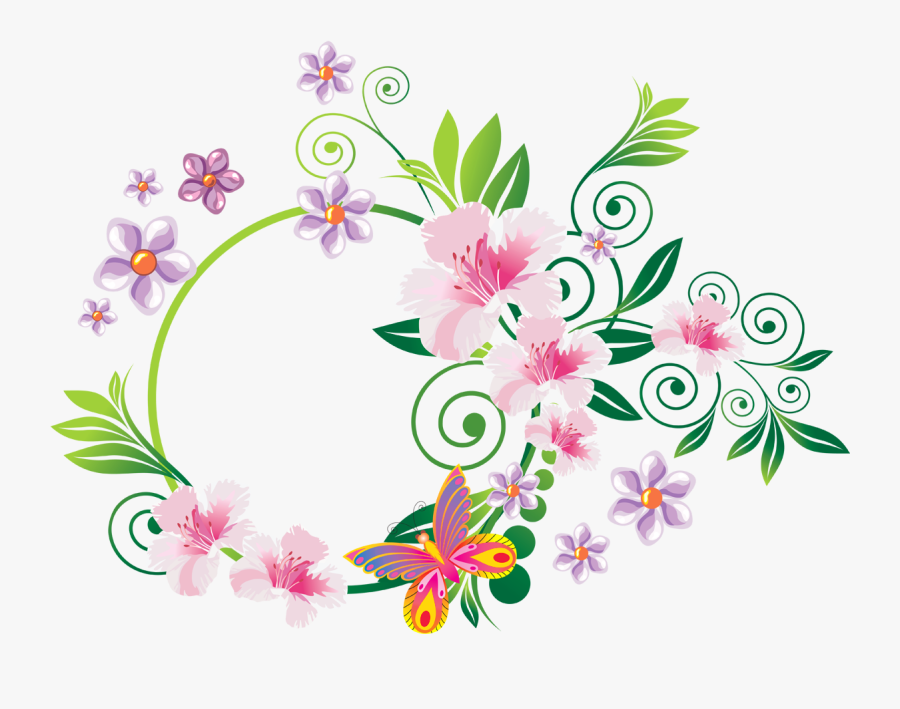 Elements Clipart Floral Decoration Pencil And In Color - Гиф Я Вам Рада, Transparent Clipart
