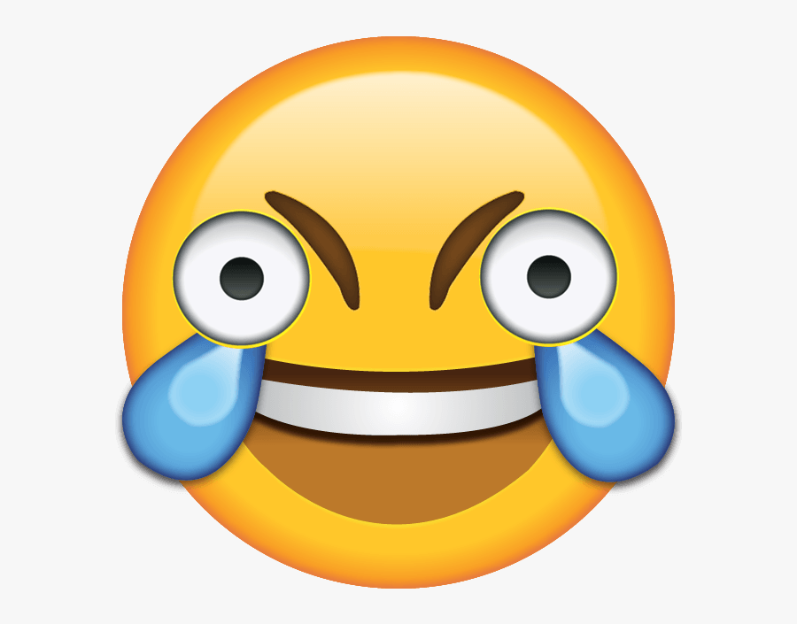 Open Eye Crying Emoji Clipart , Png Download Laughing Crying Angry