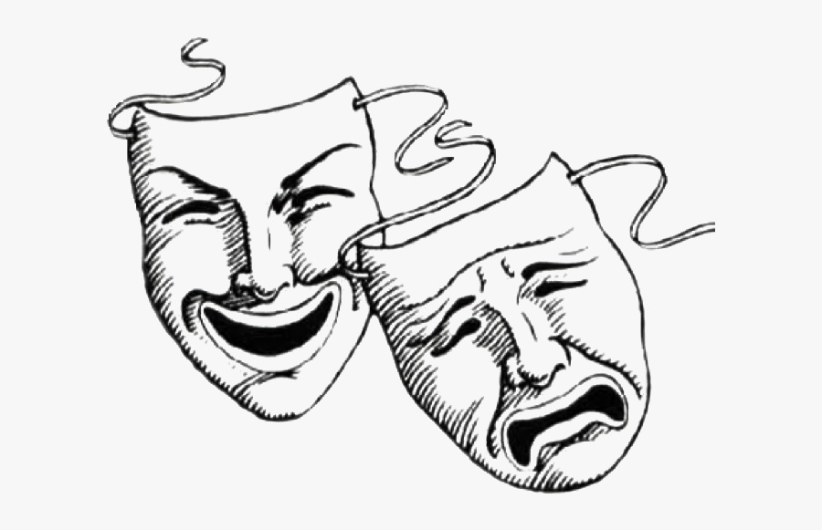 Laugh Now Cry Later Masks Tattoo Clipart , Png Download - Good Times Bad Times Face, Transparent Clipart