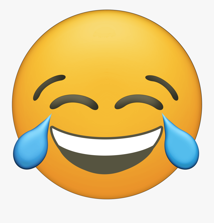 Laugh Cry Emoji Png Clipart Royalty Free Library - Happy Emoji, Transparent Clipart