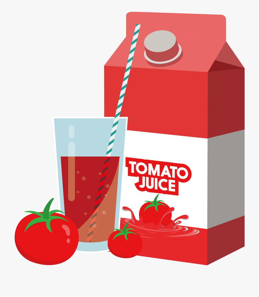 Bagel Clipart Juice - Carton Of Tomato Juice Clipart Free, Transparent Clipart