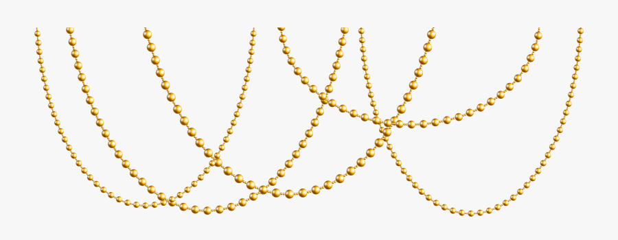 Necklace At Getdrawings Com - Gold Beads Chain Png, Transparent Clipart