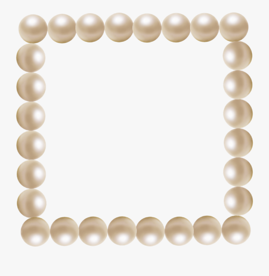 Pearls Frame Pearl Framepearls - Pearl Frame, Transparent Clipart