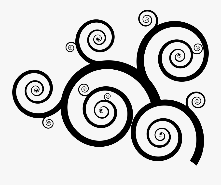Free Curly Design Cliparts - Curved Line Design Art, Transparent Clipart