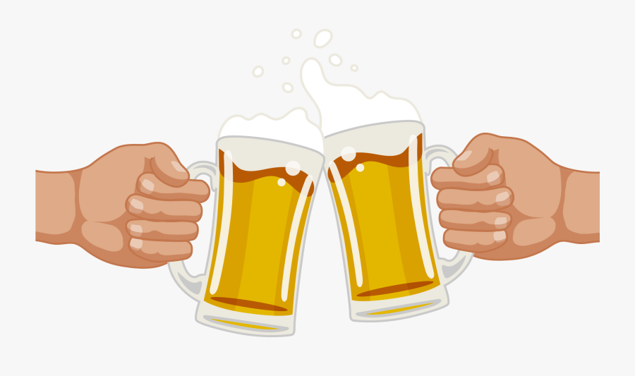 Transparent Beer Mug Clip Art Png - Beer Cheers Free Clipart, Transparent Clipart