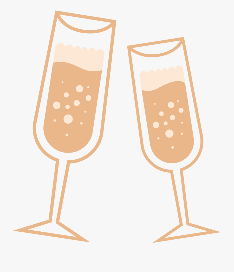 Clipart Download Wine Clip Art Cartoon - Cartoon Champagne Glass Transparent Background, Transparent Clipart