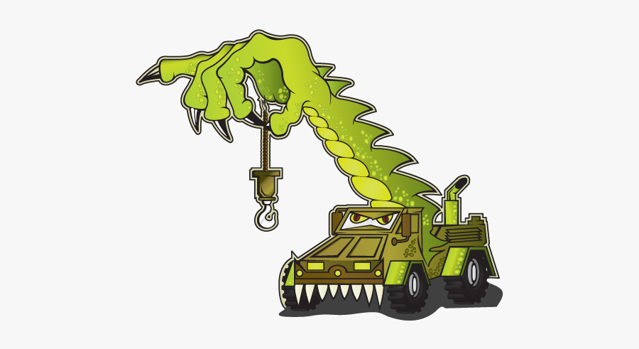 Franna Monsta Cranes Hire - Franna Cartoon, Transparent Clipart