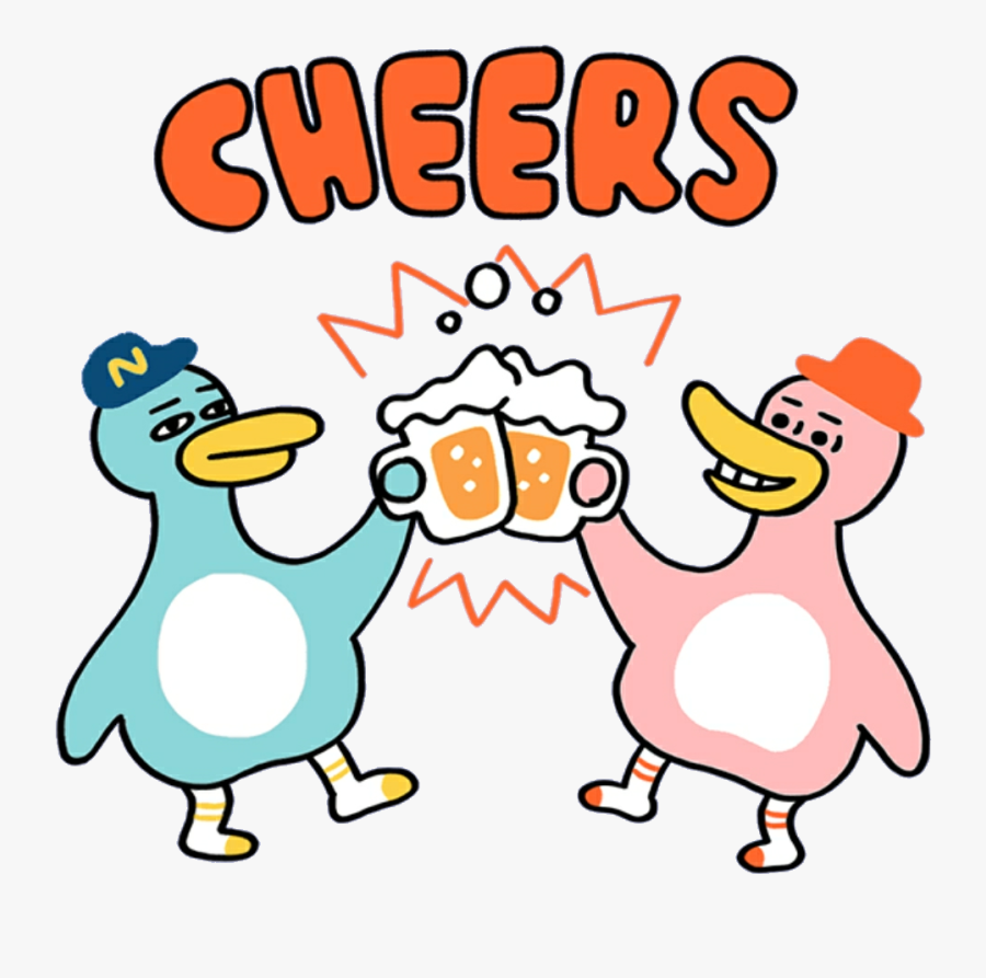 Duck Beer Mochi Kawaii Cute Softbot Png - Cartoon, Transparent Clipart