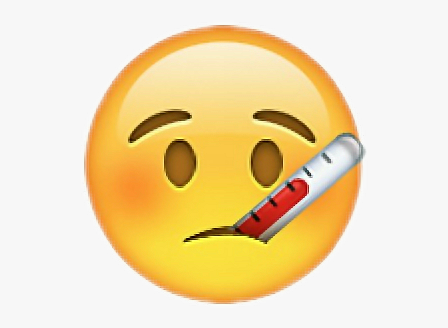 #sick #temperature #iphoneemoji #emoji #iphonegang - Sick Emoji, Transparent Clipart