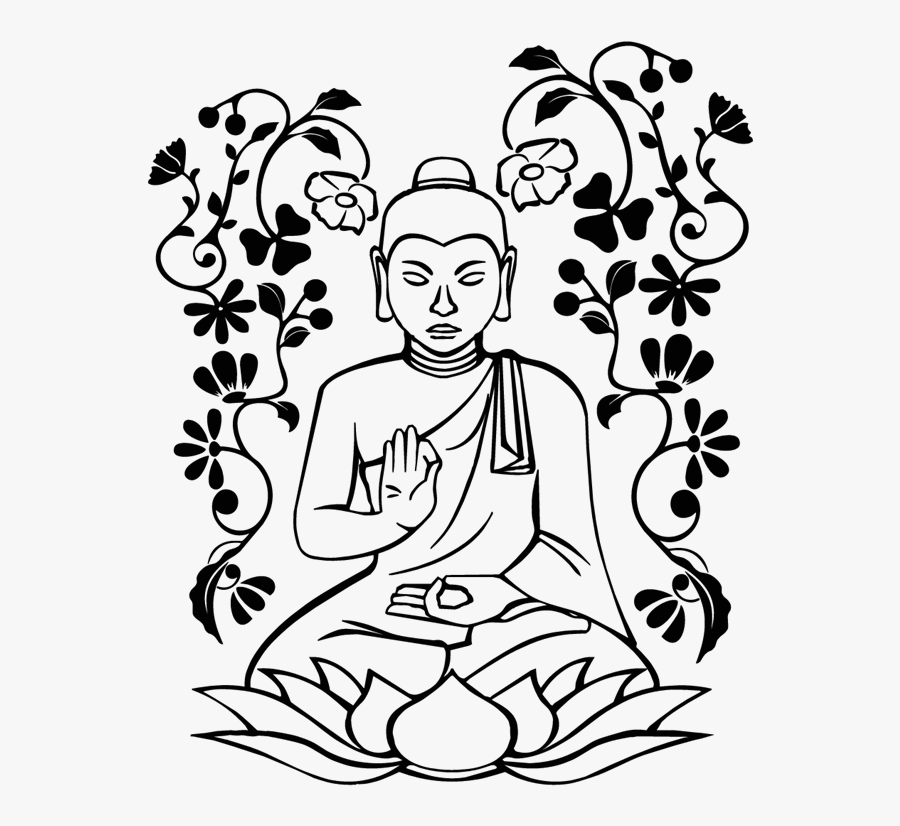 Buddha Drawing Images At Getdrawings - Easy Drawings Of Buddha, Transparent Clipart