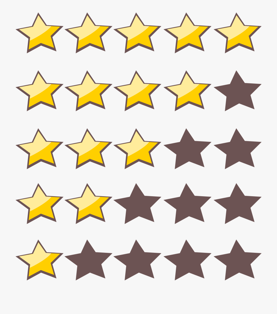 5 Star Rating Clipart - Star Rating Clipart, Transparent Clipart