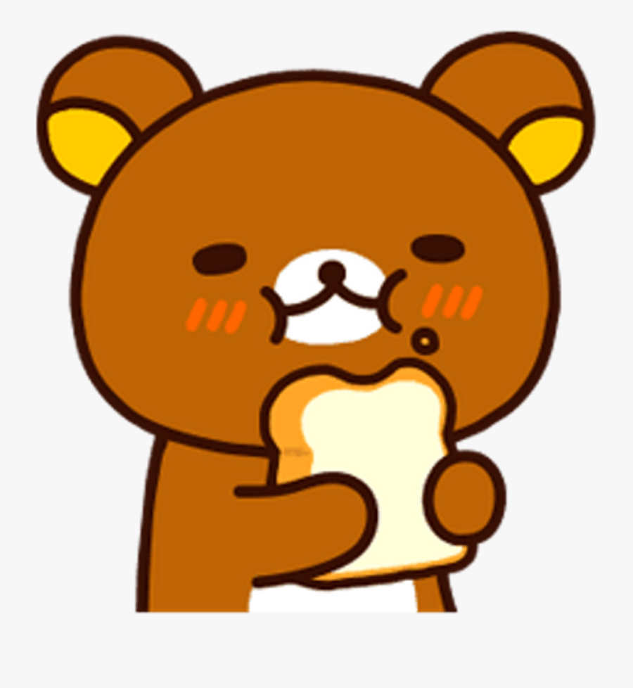 Kawaii Clipart Bread - Rilakkuma Kawaii Bear, Transparent Clipart