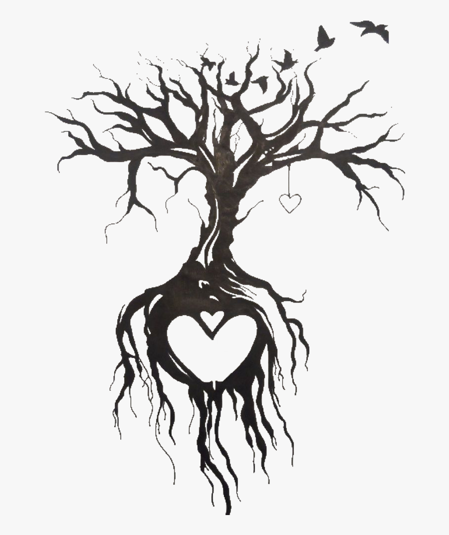 Png Free Tattoo Tree Transprent Png Free Download Black - Black Dead Tree Tattoo, Transparent Clipart