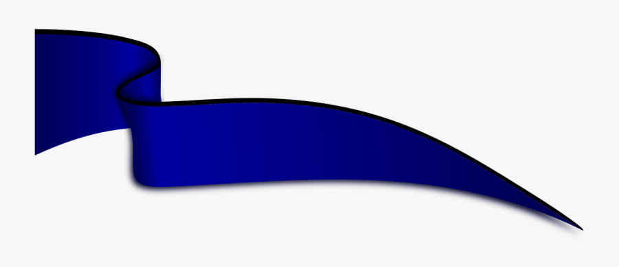 Pennant Flag Banner Png Image - Dark Blue Ribbon Png, Transparent Clipart