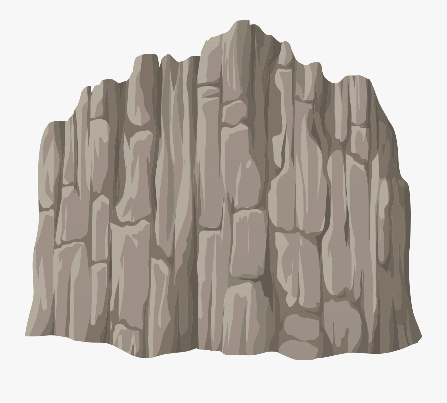 Clipart - Cliff Face Vector, Transparent Clipart