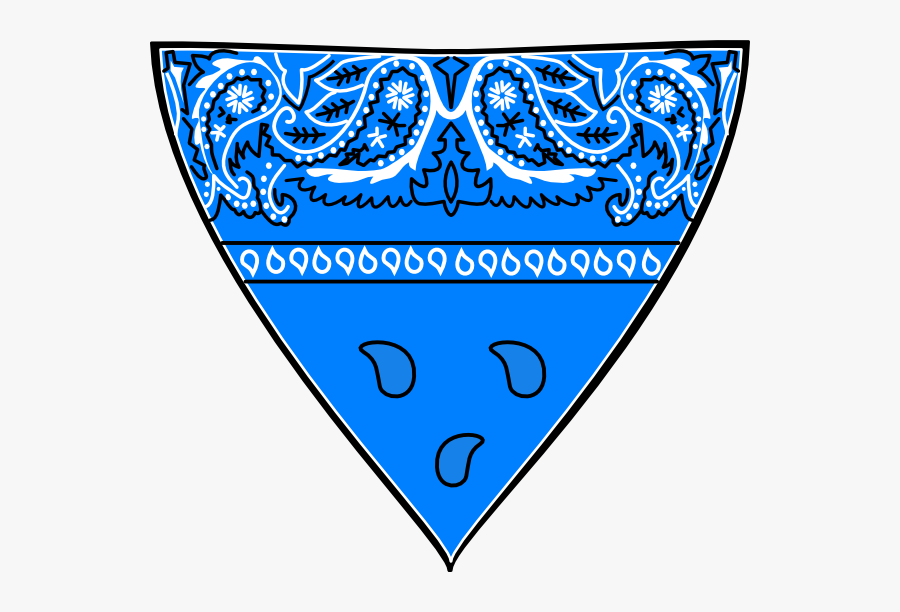 Blue Bandana Png, Transparent Clipart