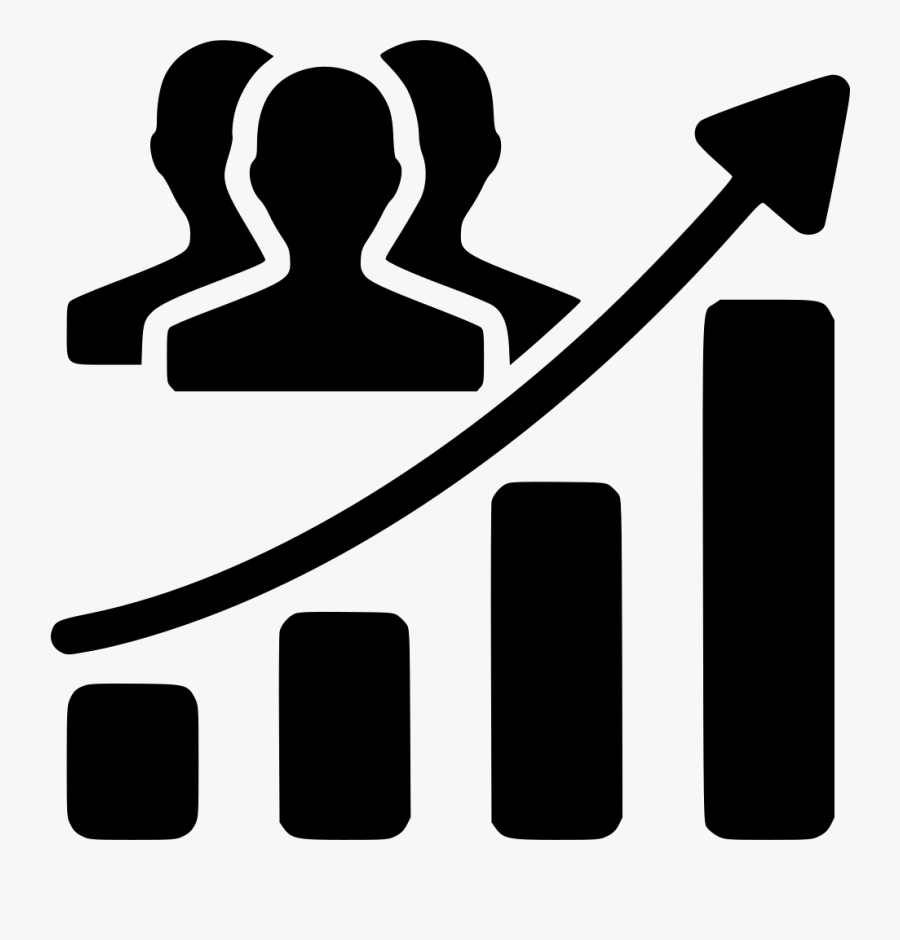 Audience Growth Chart Svg Png Icon Free Download - Audience Growth Icon, Transparent Clipart