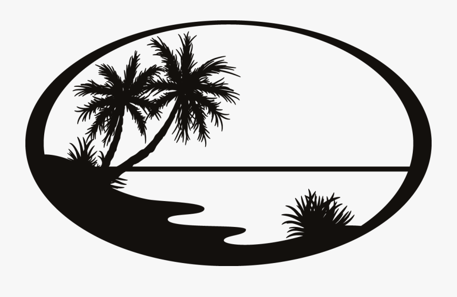 Transparent Silhouette Png - Silhouette Beach Clip Art , Free
