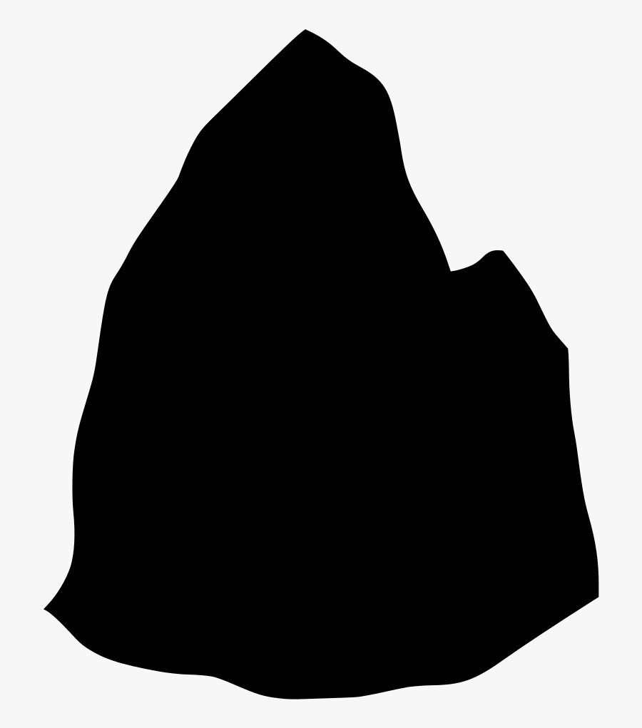 Rock Stone Stone Silhouette Clipart , Png Download - Transparent Rock Silhouette, Transparent Clipart