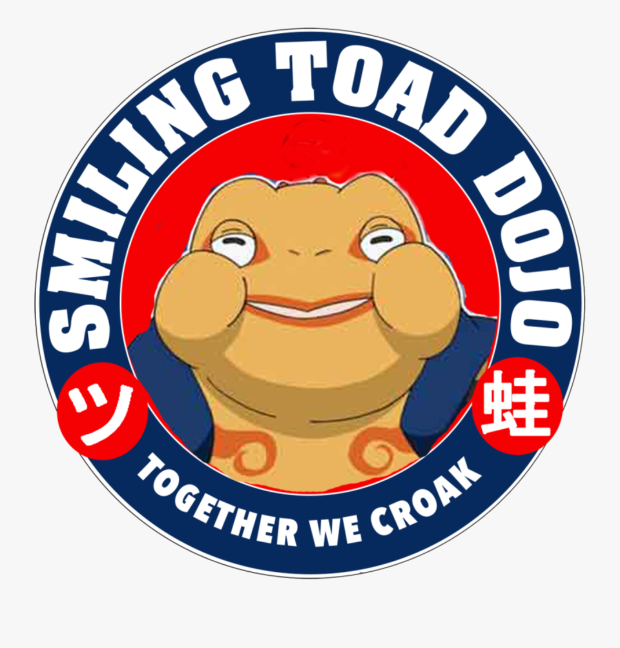 Smiling Toad Dojo - Label, Transparent Clipart