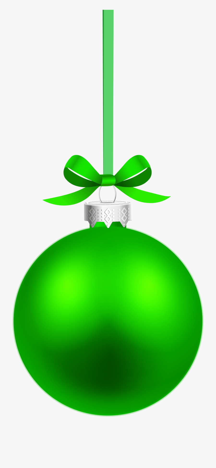 Green Hanging Christmas Ball Png Clipart - Green Hanging Christmas Ball, Transparent Clipart
