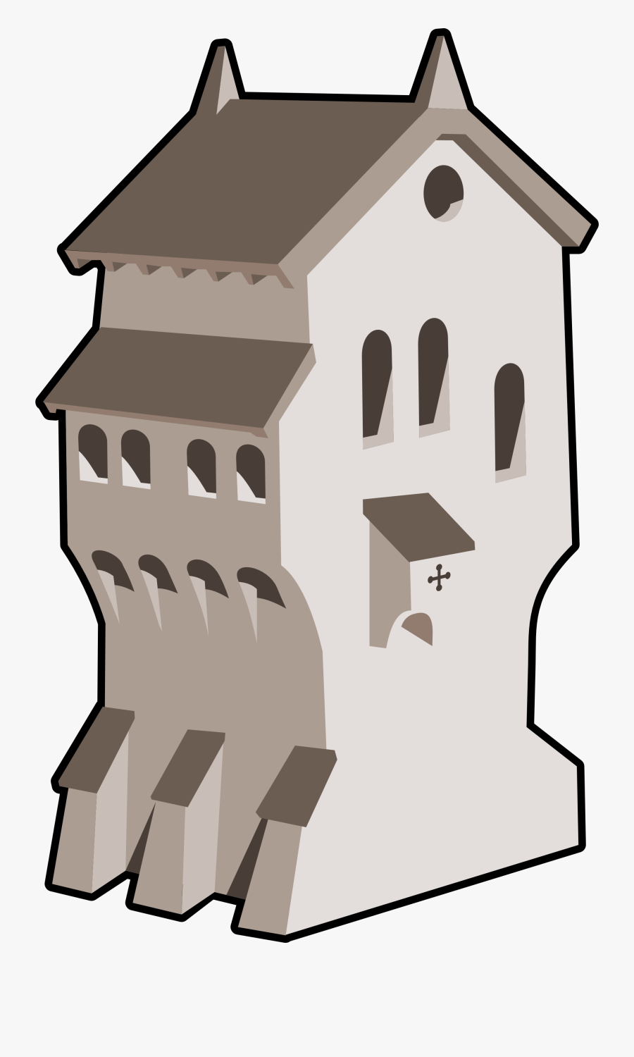 Clipart Medieval Buildings Png - Clip Art, Transparent Clipart
