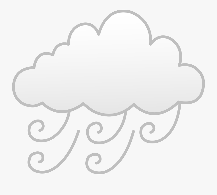 Windy Weather Clipart - Windy Weather Symbol Clipart, Transparent Clipart