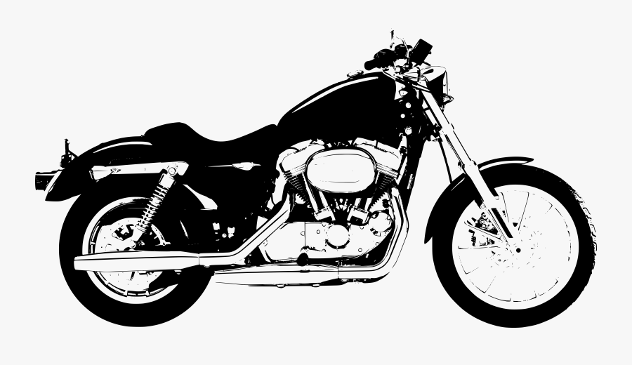 Clip Art Free Harley Davidson Clipart - Harley Davidson Motorcycle Silhouette Png, Transparent Clipart