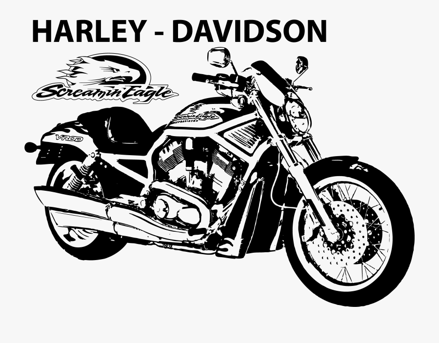 Harley Davidson V Rod Muscle Orange, Transparent Clipart