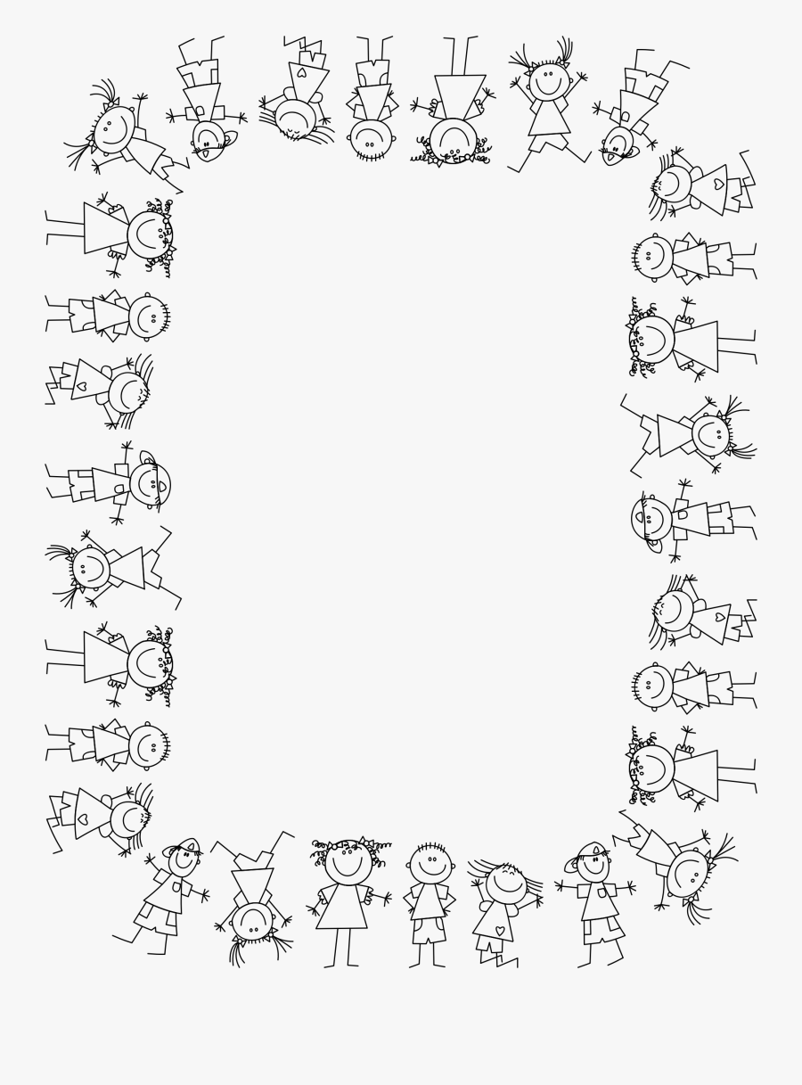 Outline Clipart Frame - Line Art, Transparent Clipart