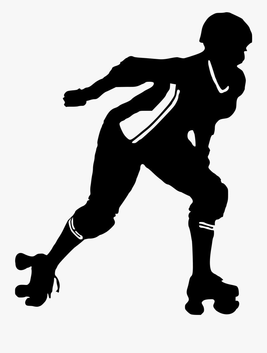 Clip Art Clipart Girl Big Image - Roller Skating Vector Png, Transparent Clipart