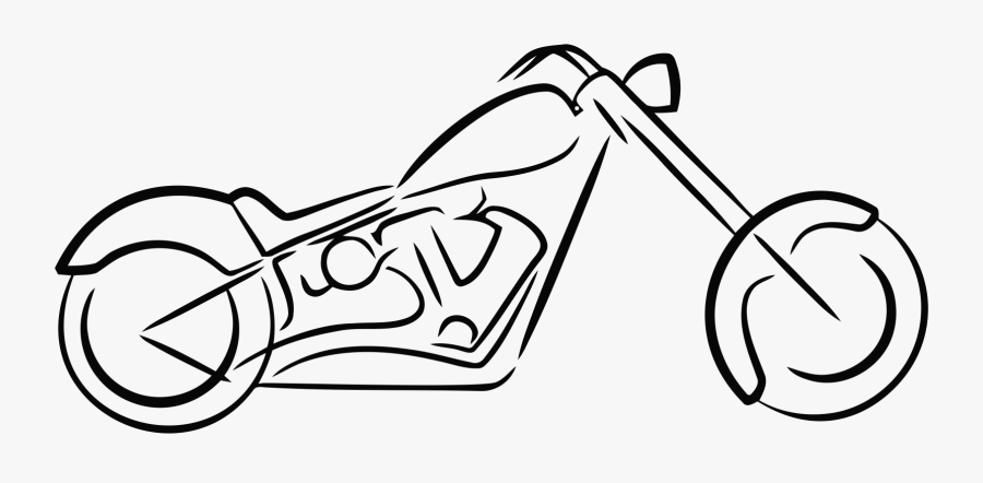Motor Bike Drawing Easy, Transparent Clipart
