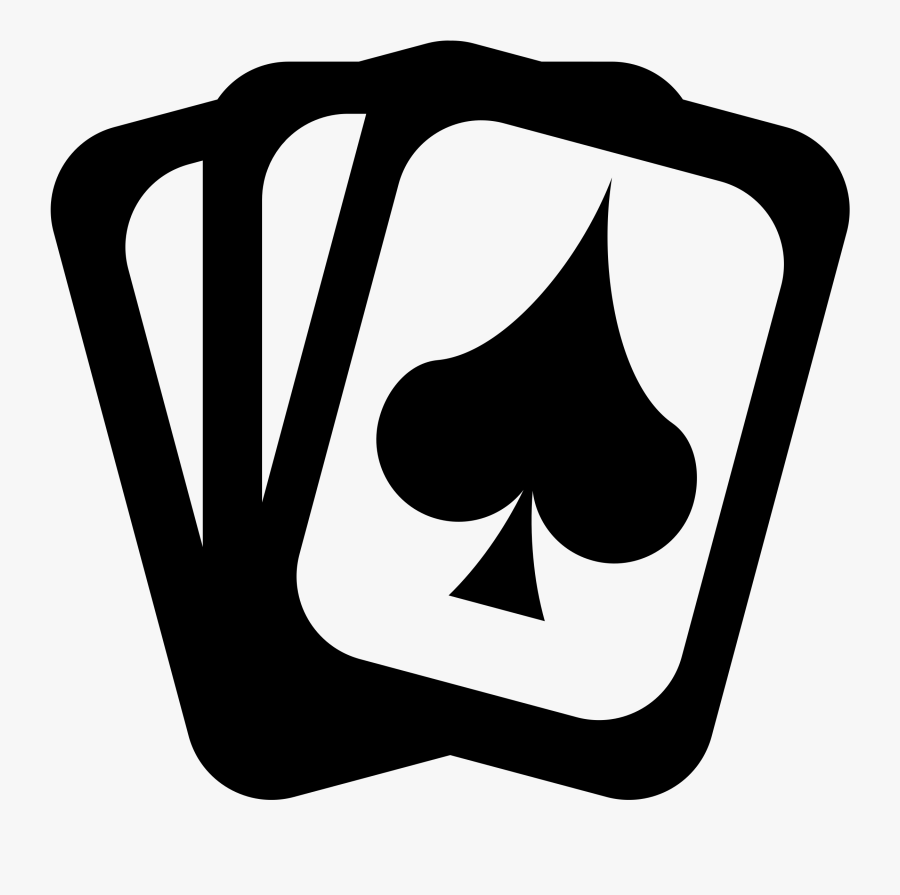 Clipart - Playing Cards - Cards Black And White Png, Transparent Clipart
